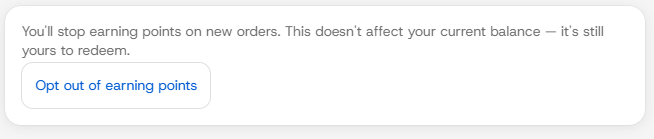 The opt-out control and its explanation